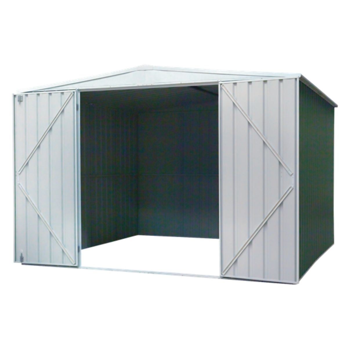 Sealey DG116 Dellonda Galvanised Steel Metal Garden Shed -Green
