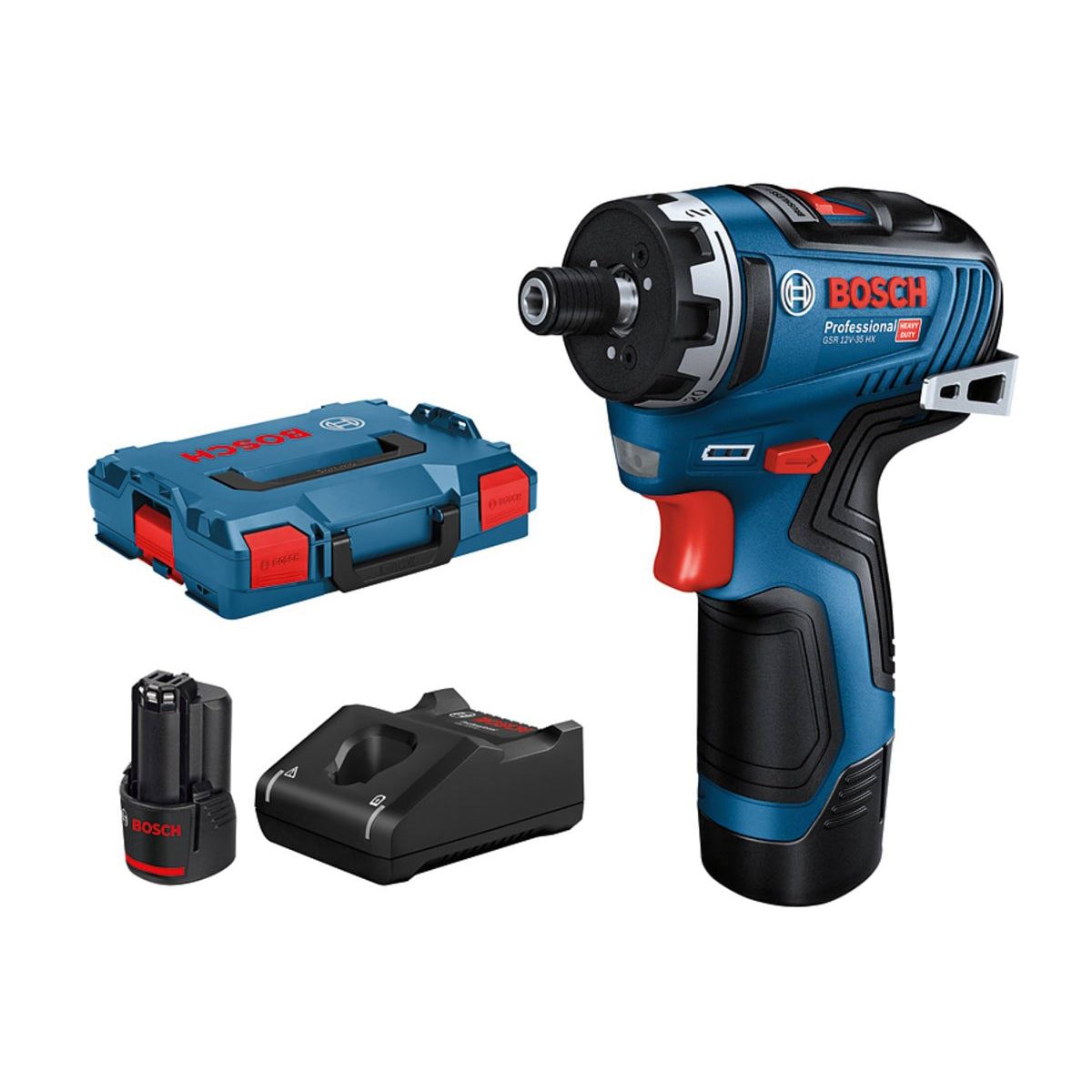 Bosch GSR 12V-35 HX Professional Screwdriver with 2 x 3.0Ah Batteries & Charger in Case 06019J9170