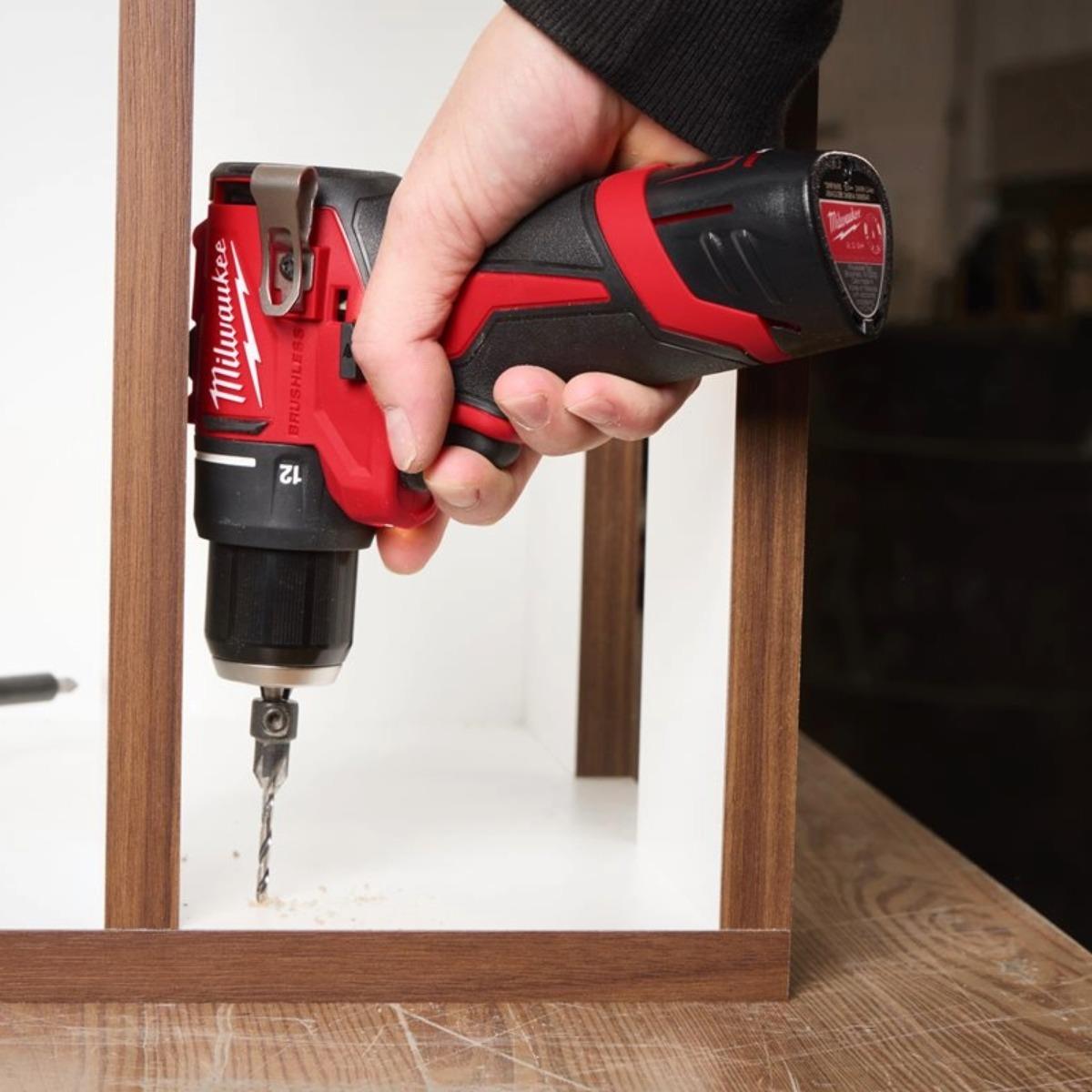 Milwaukee M12BLPDRC-0 12V Brushless Combi Drill With 1 x 2.5Ah Battery & Charger