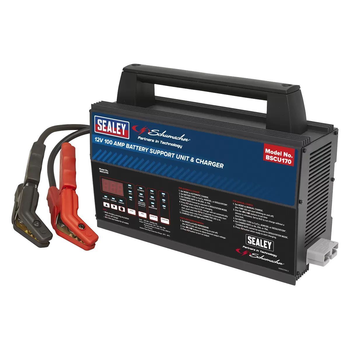Sealey BSCU170 12V Schumacher Battery Support Unit Charger