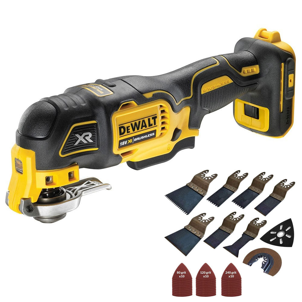 Dewalt DCS356N 18V Oscillating Brushless Multitool with 39 Piece Accessories Set