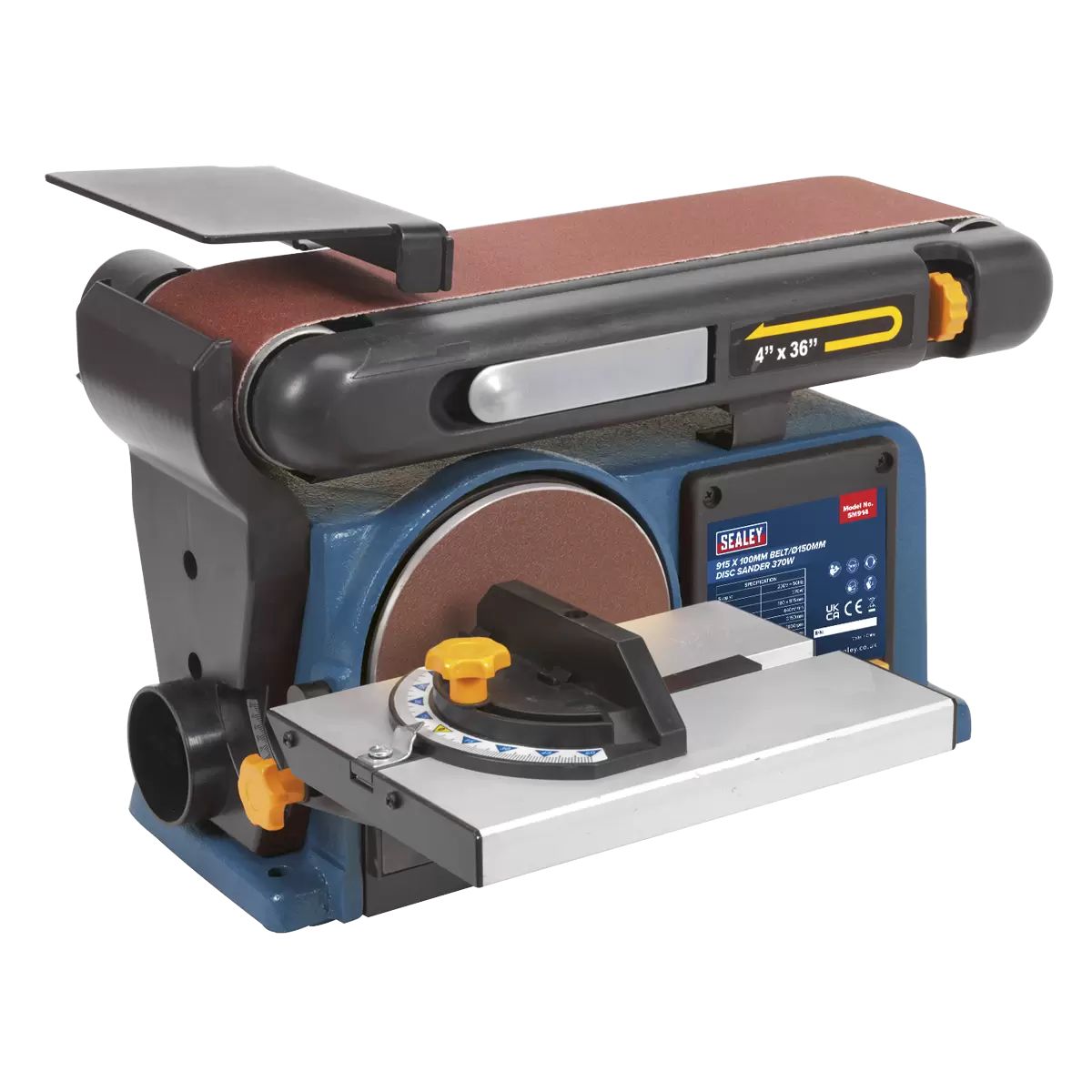 Sealey SM914 Belt/Disc Ø150mm Sander 370W/230V