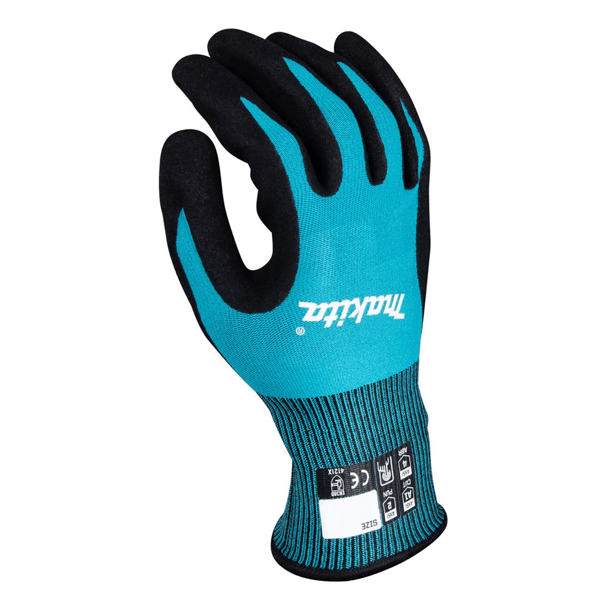Makita P-84698 Fitknit Cut Level 1 Nitrile Coated Dipped Gloves Size Large