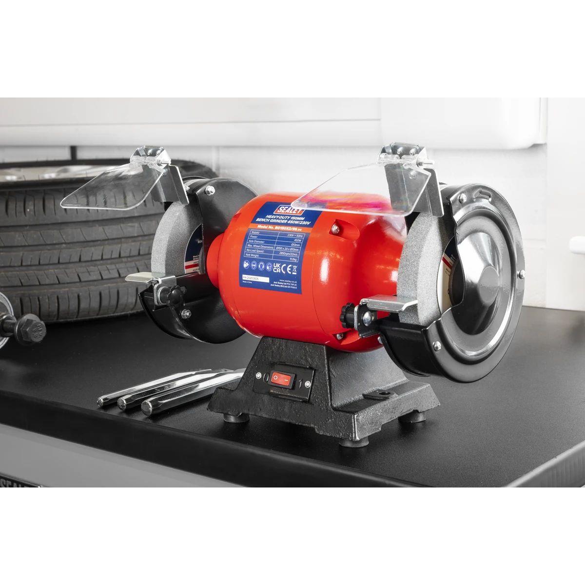 Sealey BG150XD/99 Heavy-Duty 150mm Bench Grinder 450W/230V