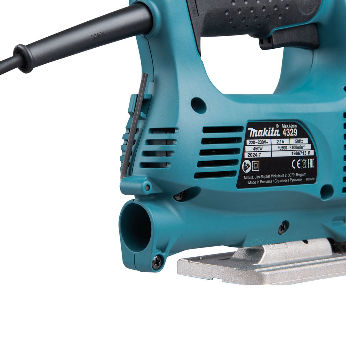 Makita 4329/2 Efficient and Light Basic Jigsaw 240V/450W