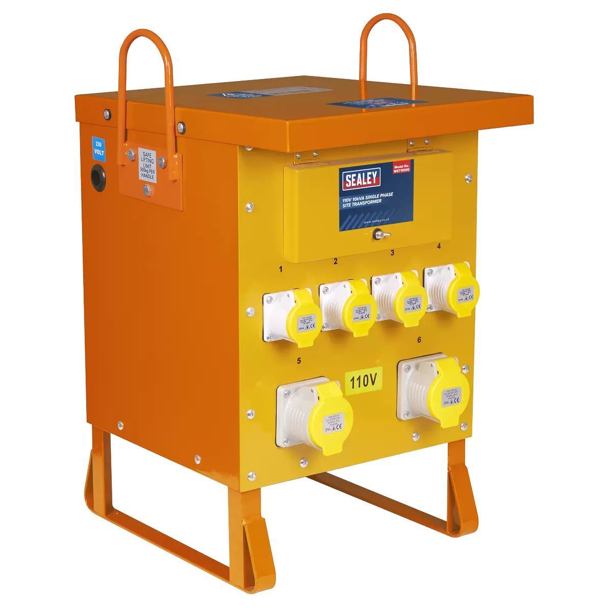 Sealey WST10000 Single Phase Site Transformer 110V/10kVA