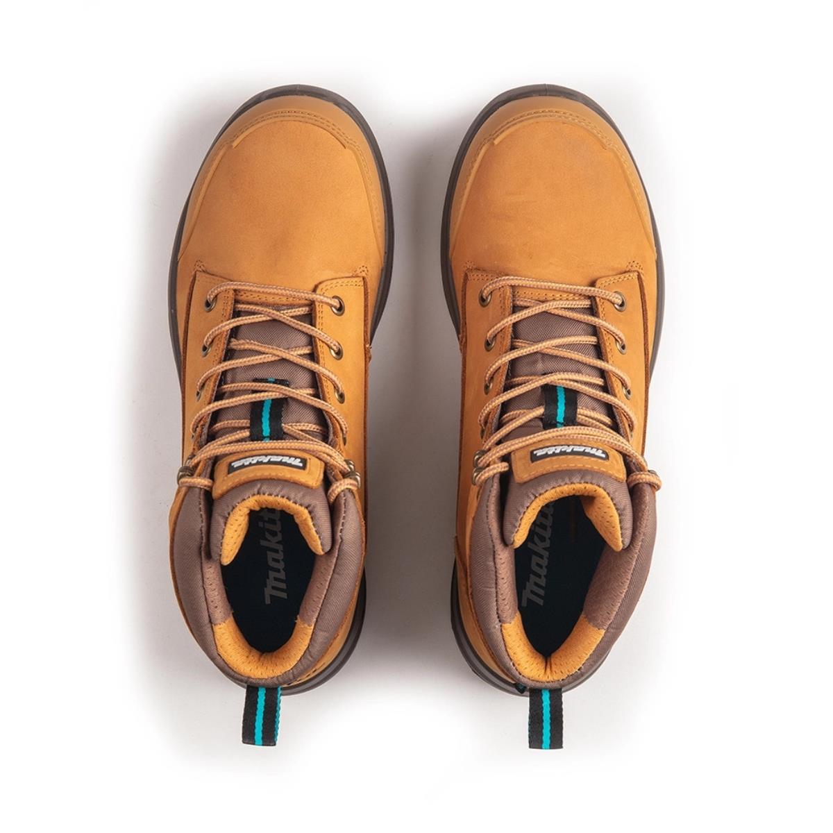Makita MK403M Kyoto Safety Leather Boots Tan - Size 9