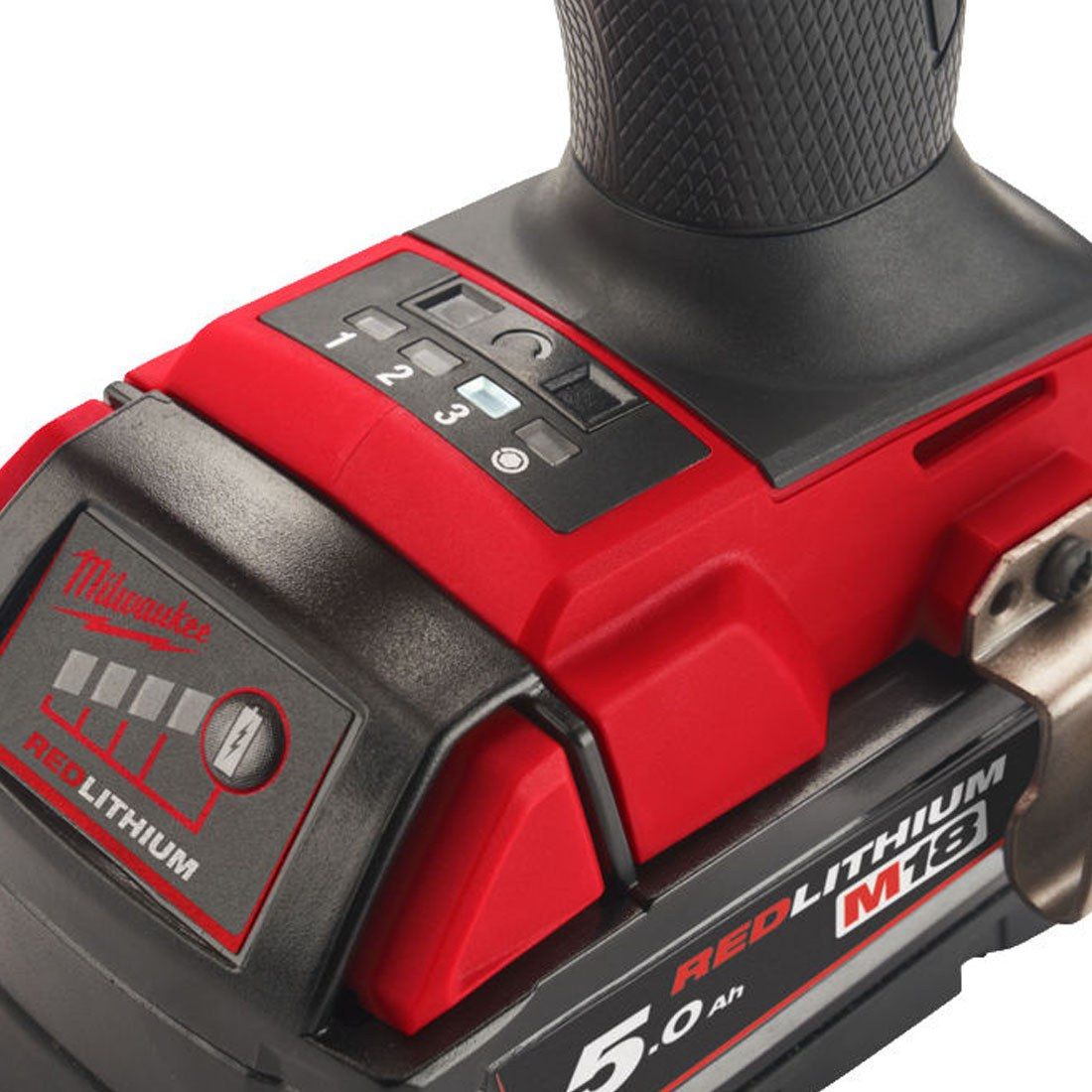 Milwaukee M18 FMTIW2F12-502X 18V Fuel Brushless 1/2" Mid-Torque Impact Wrench with 2 x 5.0Ah Batteries Charger & Case