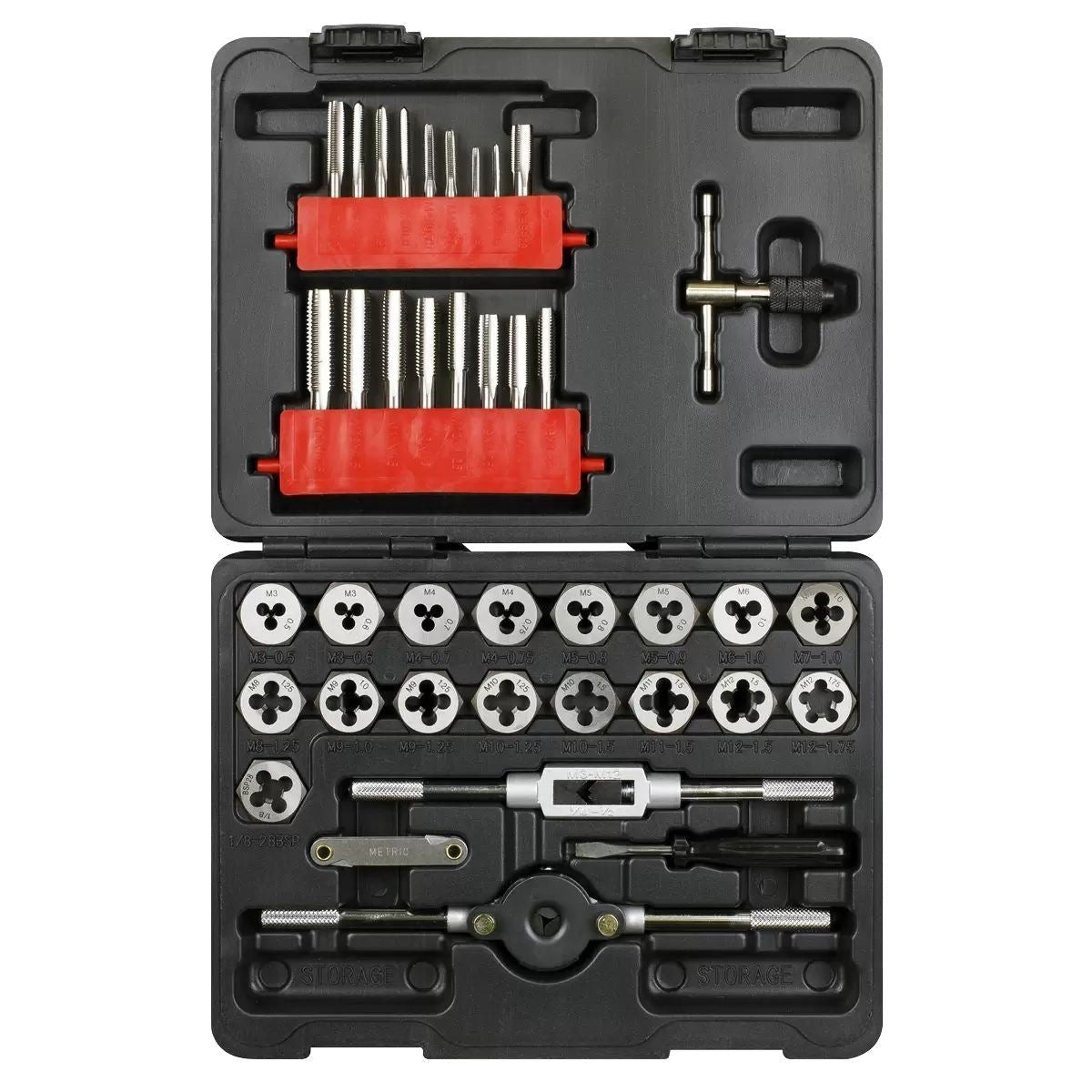 Sealey AK3039HM Tap & Hex Die Set 39pc