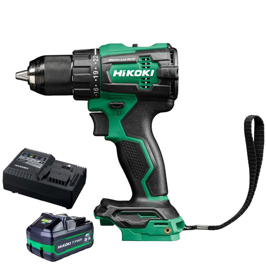 Hikoki DV18DEW2Z 18V Brushless Combi Drill with 1 x 4.0Ah/8.0Ah Battery & Charger