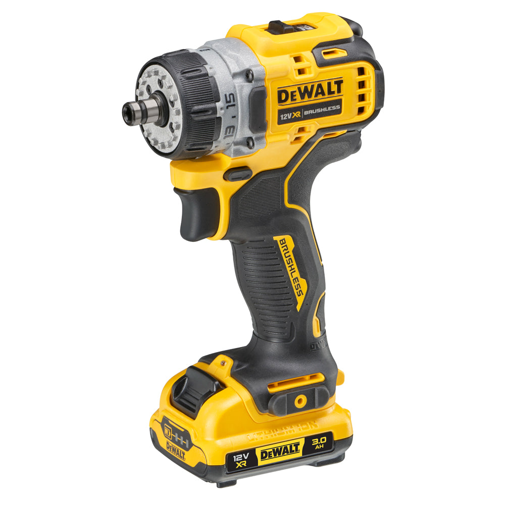 Dewalt DCD703L2T 12V XR Brushless Multi-head Drill Driver With 2 x 3.0Ah Batteries Charger In Case
