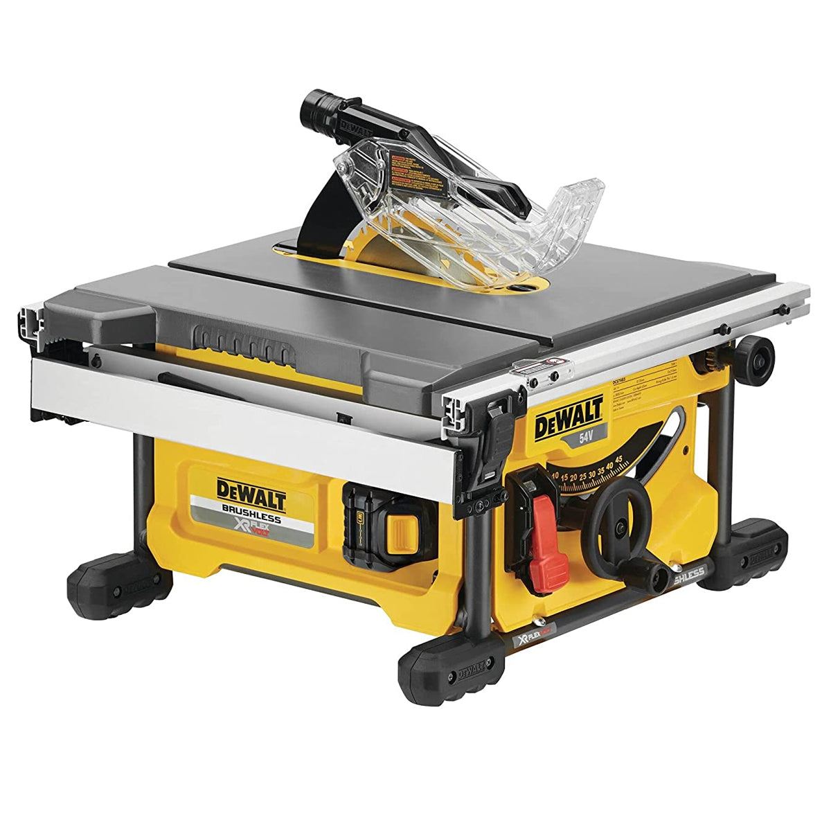 Dewalt DCS7485T2 54V Flexvolt Brushless 210mm Table Saw with 2 x 6.0Ah Batteries & Charger