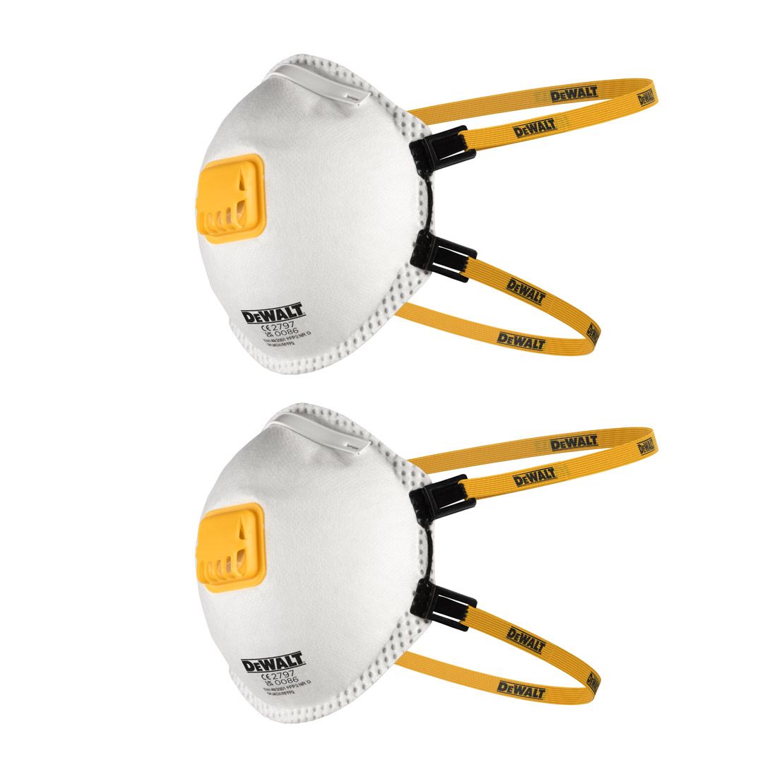 Dewalt Disposable Respirator Face Mask Pack of 2 DXIRFFP22