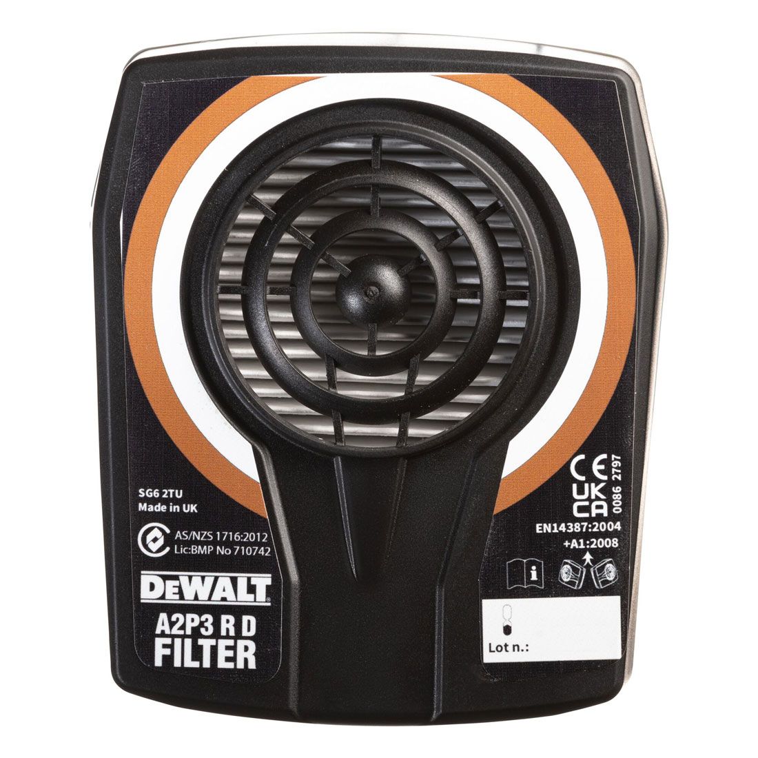 Dewalt Half Face Mask Respirator with A2P3 Filters Medium DXIR1HMMA2P3