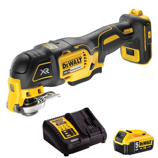 Dewalt DCS356N 18V Brushless Oscillating MultiTool with 1 x 5.0Ah Battery & Charger