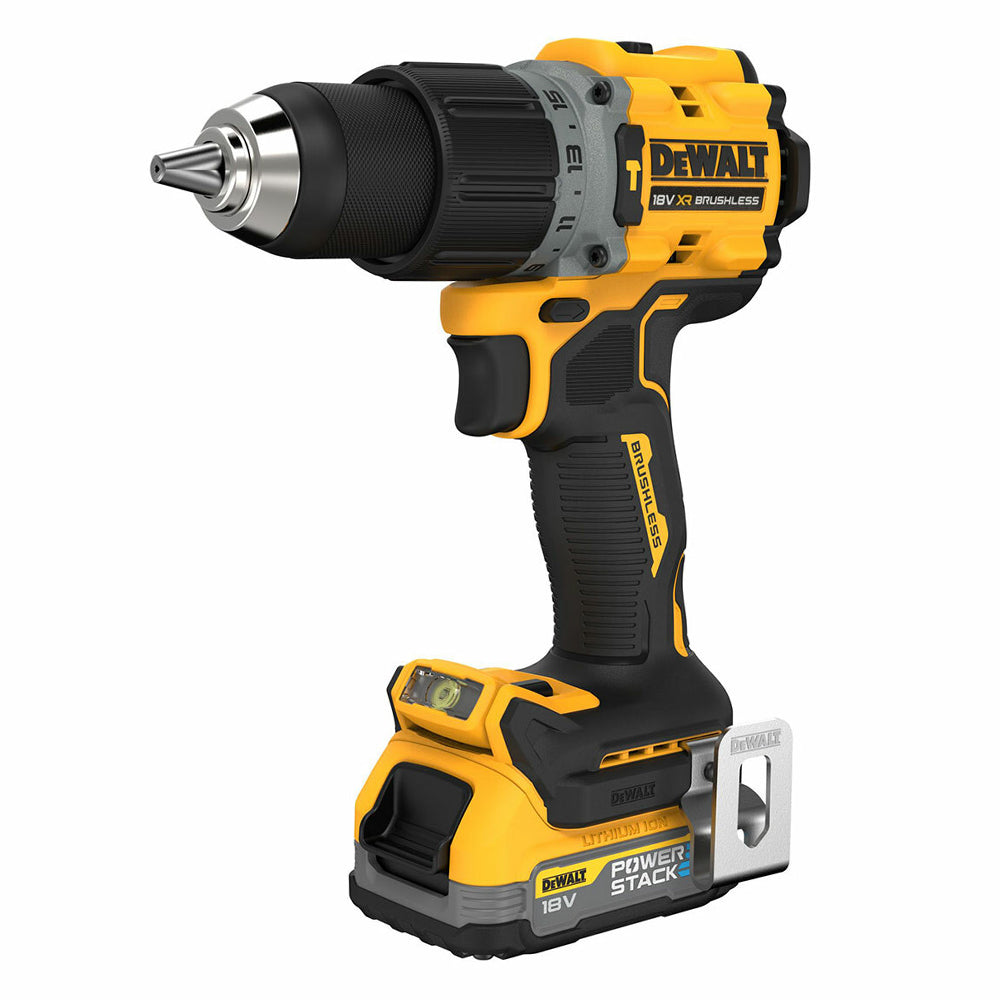 Dewalt DCK2050E2T 18V XR Brushless Combi Drill & Impact Driver With 2 Powerstack Batteries Charger & Kitbox