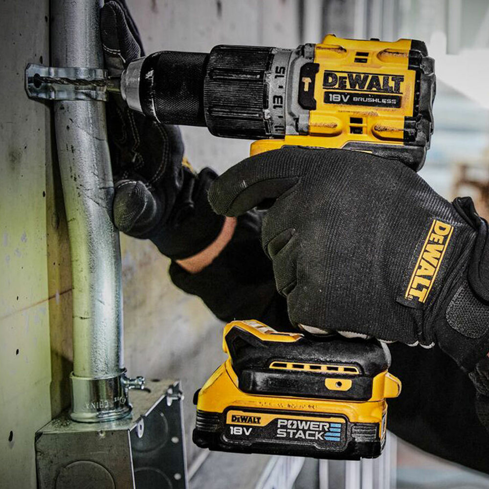 Dewalt DCK2050E2T 18V XR Brushless Combi Drill & Impact Driver With 2 Powerstack Batteries Charger & Kitbox