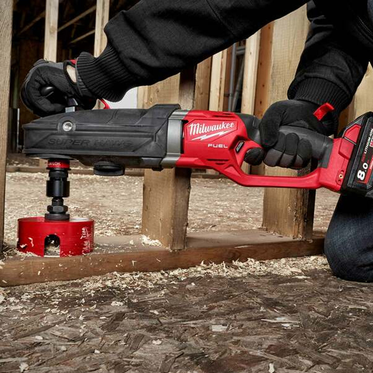 Milwaukee M18FRAD2-0 18V Super Hawg Brushless Right Angle Drill Driver Body Only