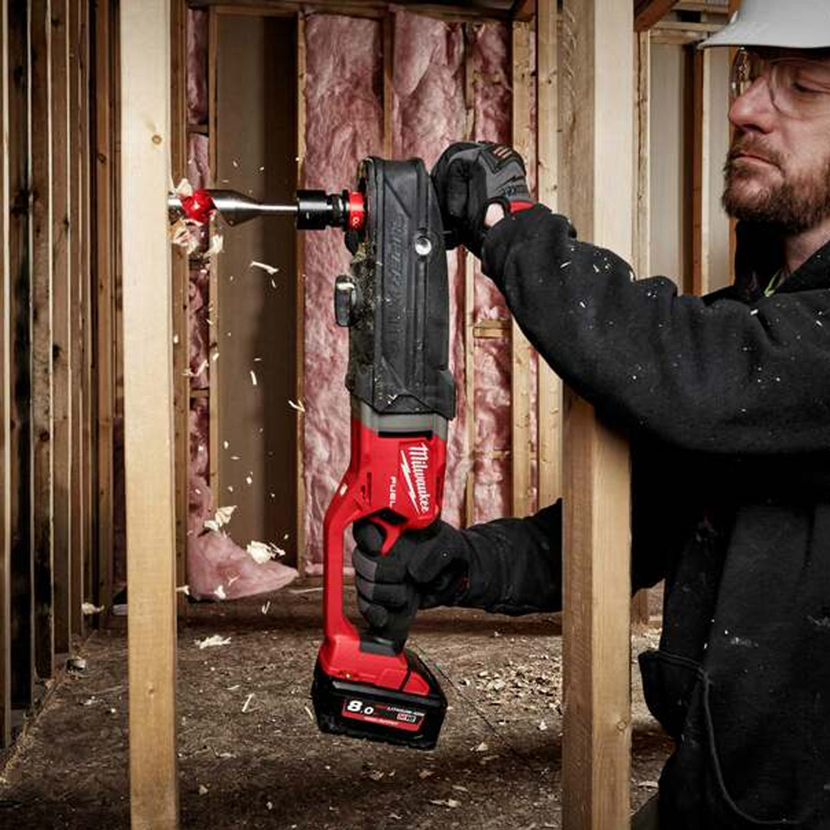 Milwaukee M18FRAD2-0 18V Brushless Right Angle Drill Driver with 1 x 5.0Ah Battery & Charger