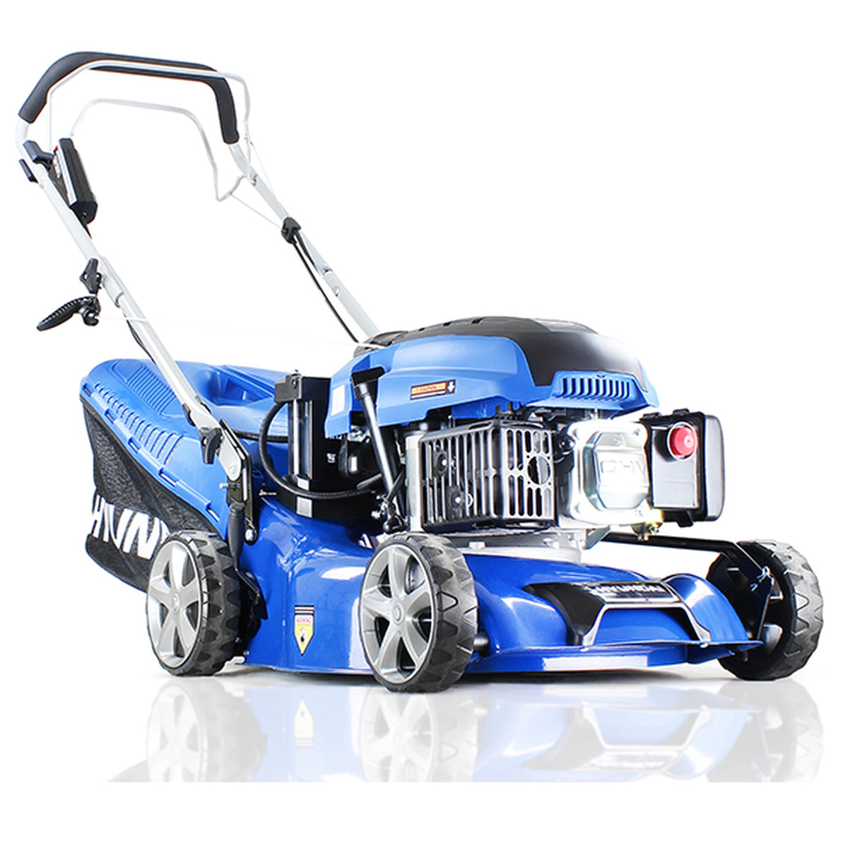 Hyundai HYM430SPE 42cm Self-Propelled Petrol Lawnmower 139cc Engine Electric Start, Rear Discharge & Mulching