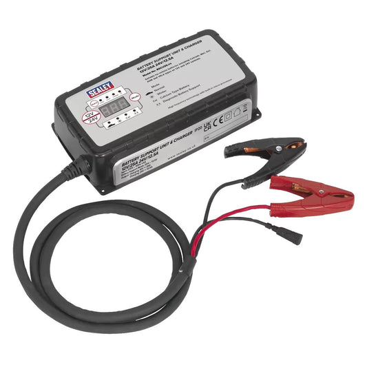 Sealey BSCU25 25A 12V/24V Automatic Smart Battery Support Unit & Charger