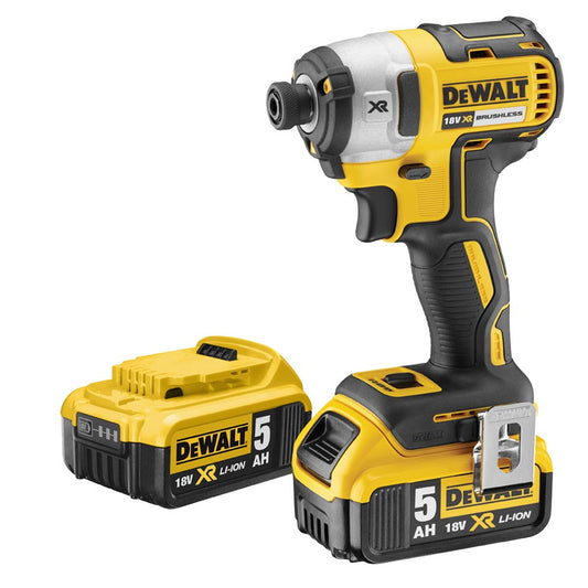 Dewalt DCF887P2-GB 18V Brushless 3 Speed Impact Driver with 2 x 5.0Ah Batteries