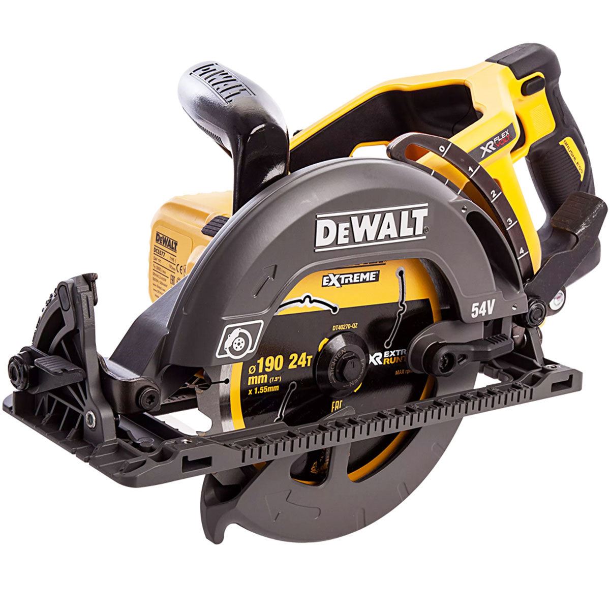 Dewalt DCS577N 54V XR FLEXVOLT Brushless Circular Saw with 1 x 6.0Ah Battery & Charger