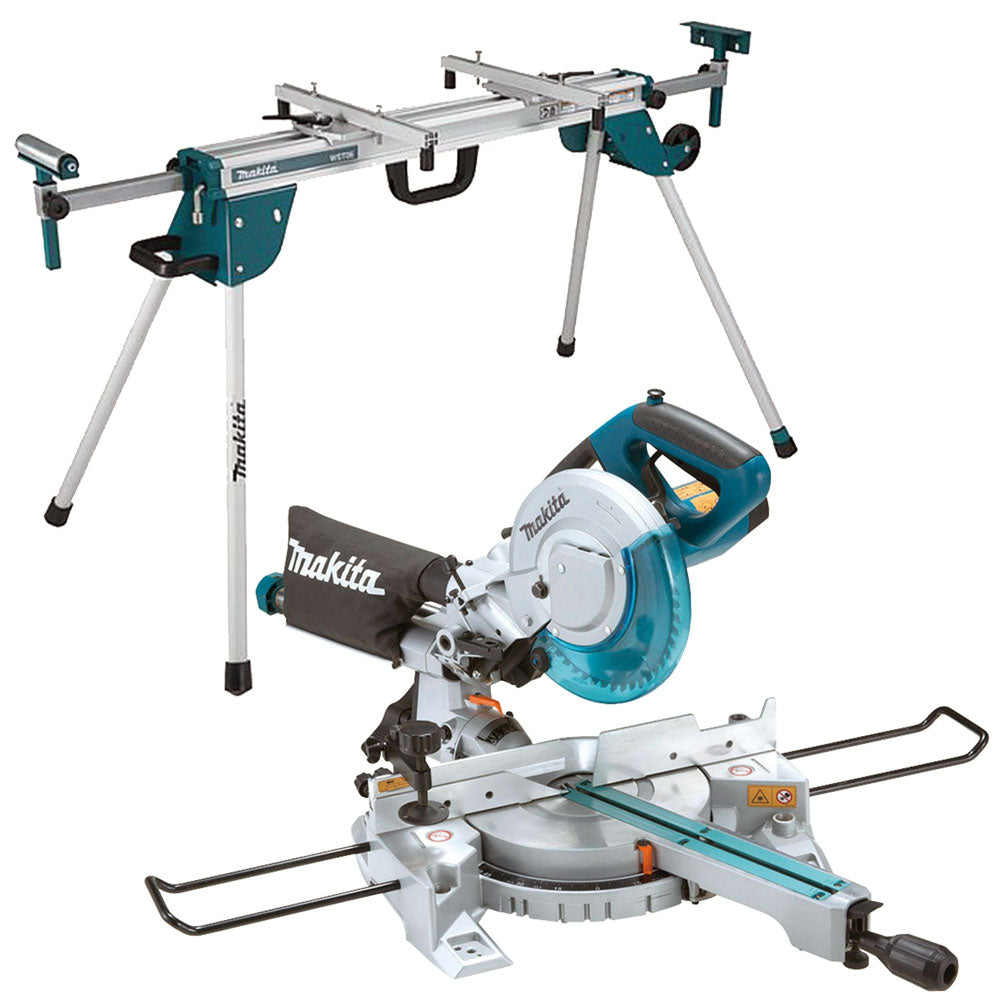 Makita LS0815FLN/2 216mm Sliding Mitre Saw 240V With Laser Light & Stand