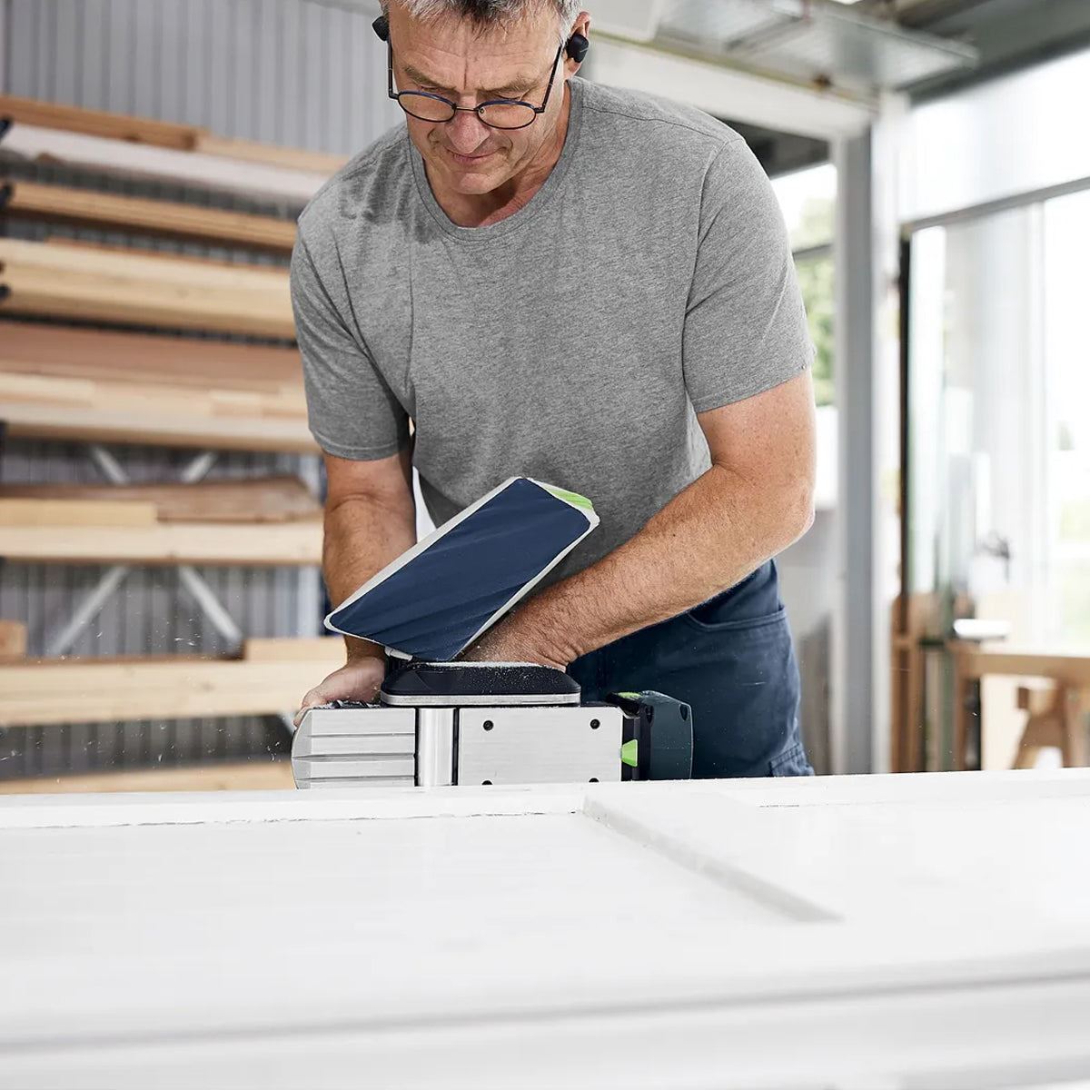 Festool HLC 82 EB-Basic-Set 18V Brushless Planer 578600 with 1 x 8.0Ah Battery & Accessories Set