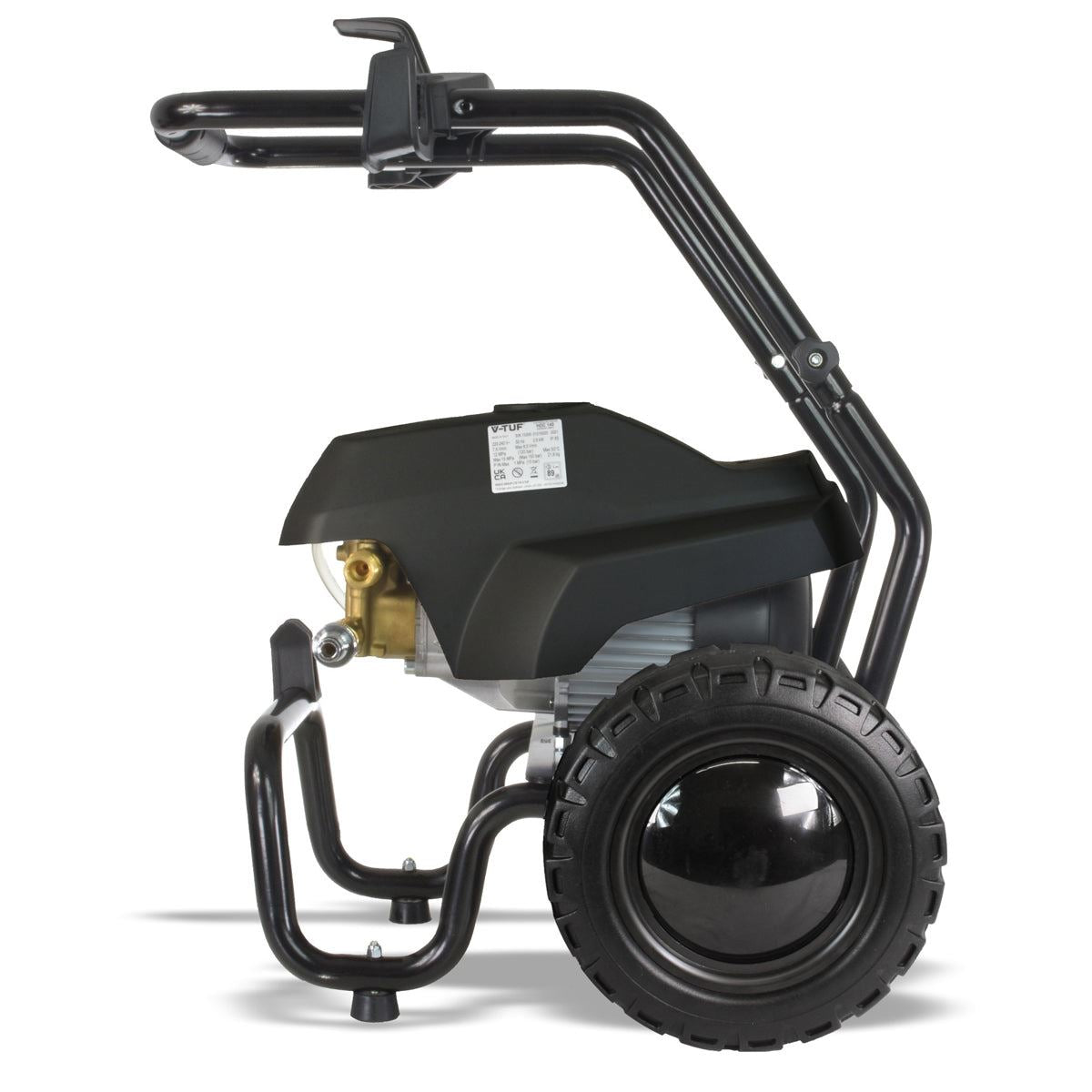 V-TUF HDC140-240V 8L/min Professional Cold Electric Site Pressure Washer with Cage Frame 2030psi & 140Bar