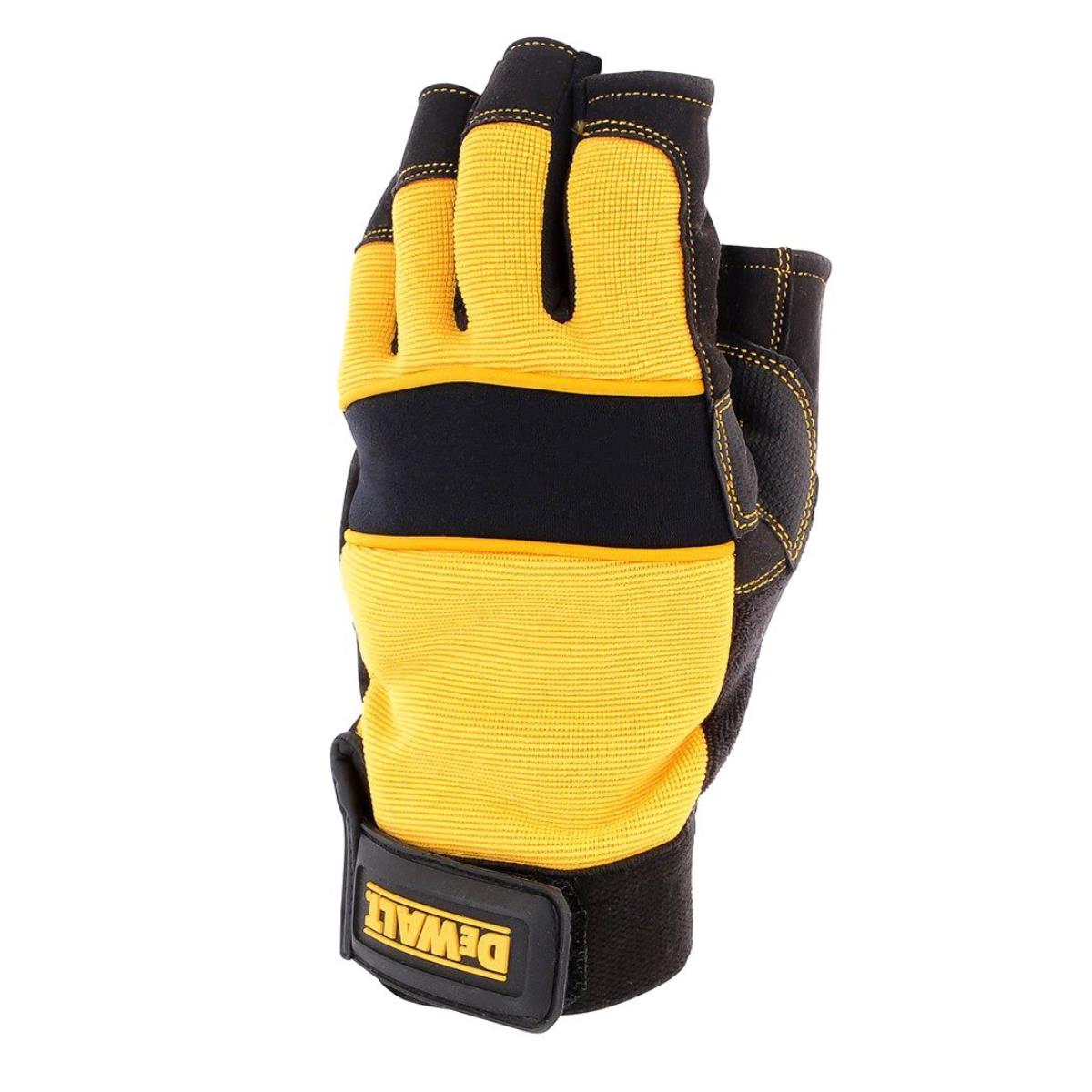 DeWalt DPG23L-EU 1/2 Synthetic Padded Leather Palm Gloves Large
