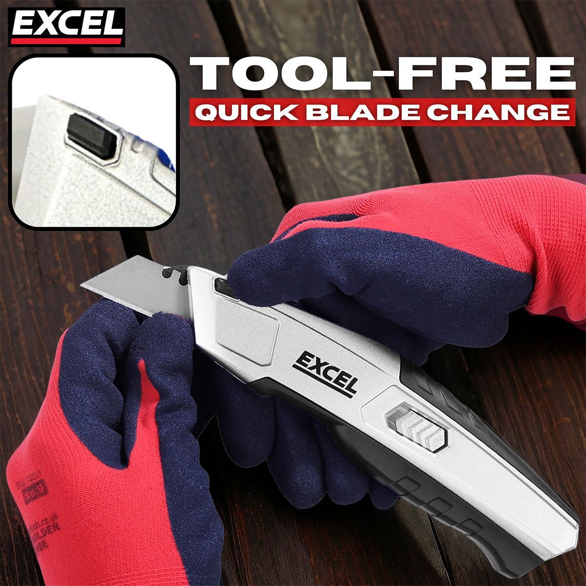 Excel Auto Reload Utility Knife with 5 Blades Pack of 5