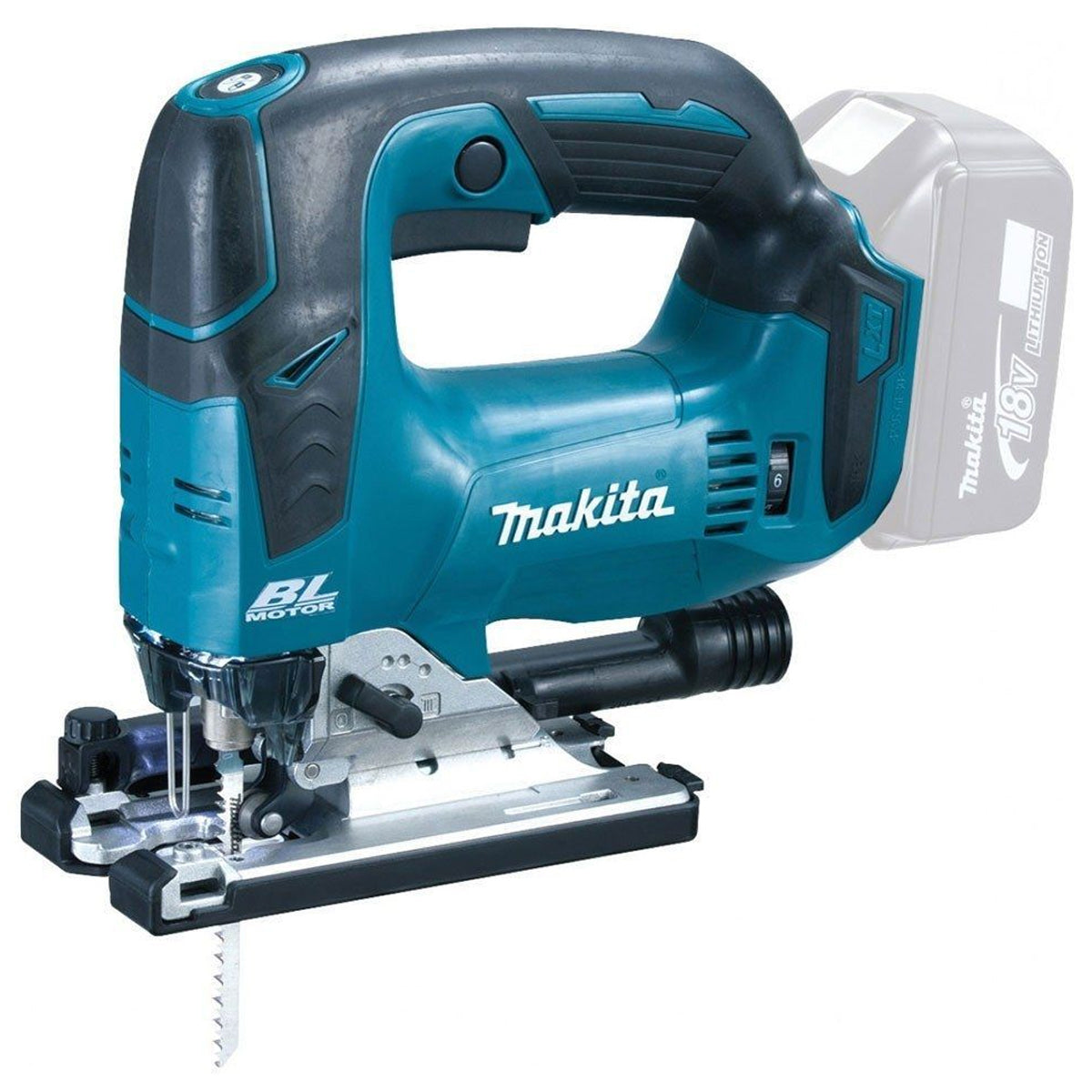 Makita DLX2202TJ1 18V LXT Brushless Combi Drill & Jigsaw Combo Kit With 2 x 5.0Ah Batteries Charger In Case