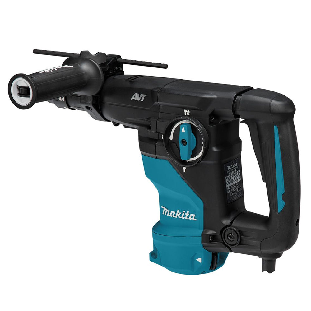 Makita HR3012FCJ/2 SDS+ Rotary Hammer Drill 240V with 3 Piece Chisel