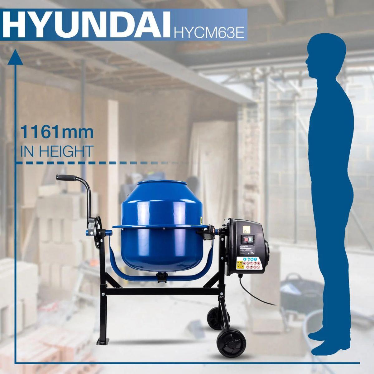 Hyundai HYCM63E Cement Concrete Mixer 230V/220W