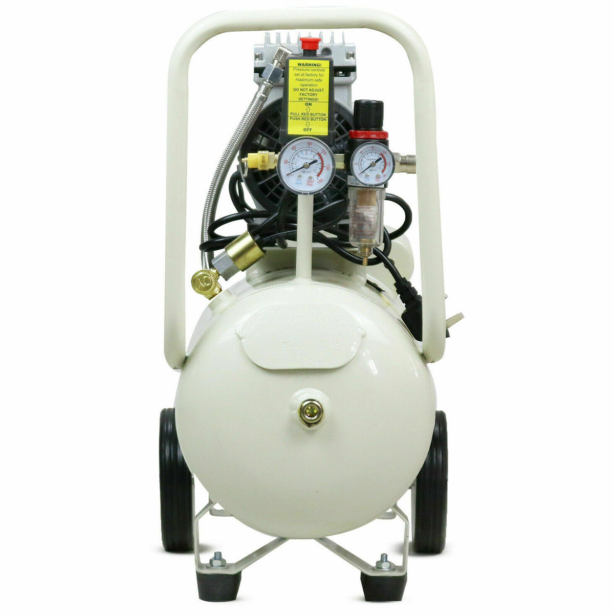 Hyundai HY7524 24L Oil Free Low Noise Portable Air Compressor 750W/230V Efficient Performance