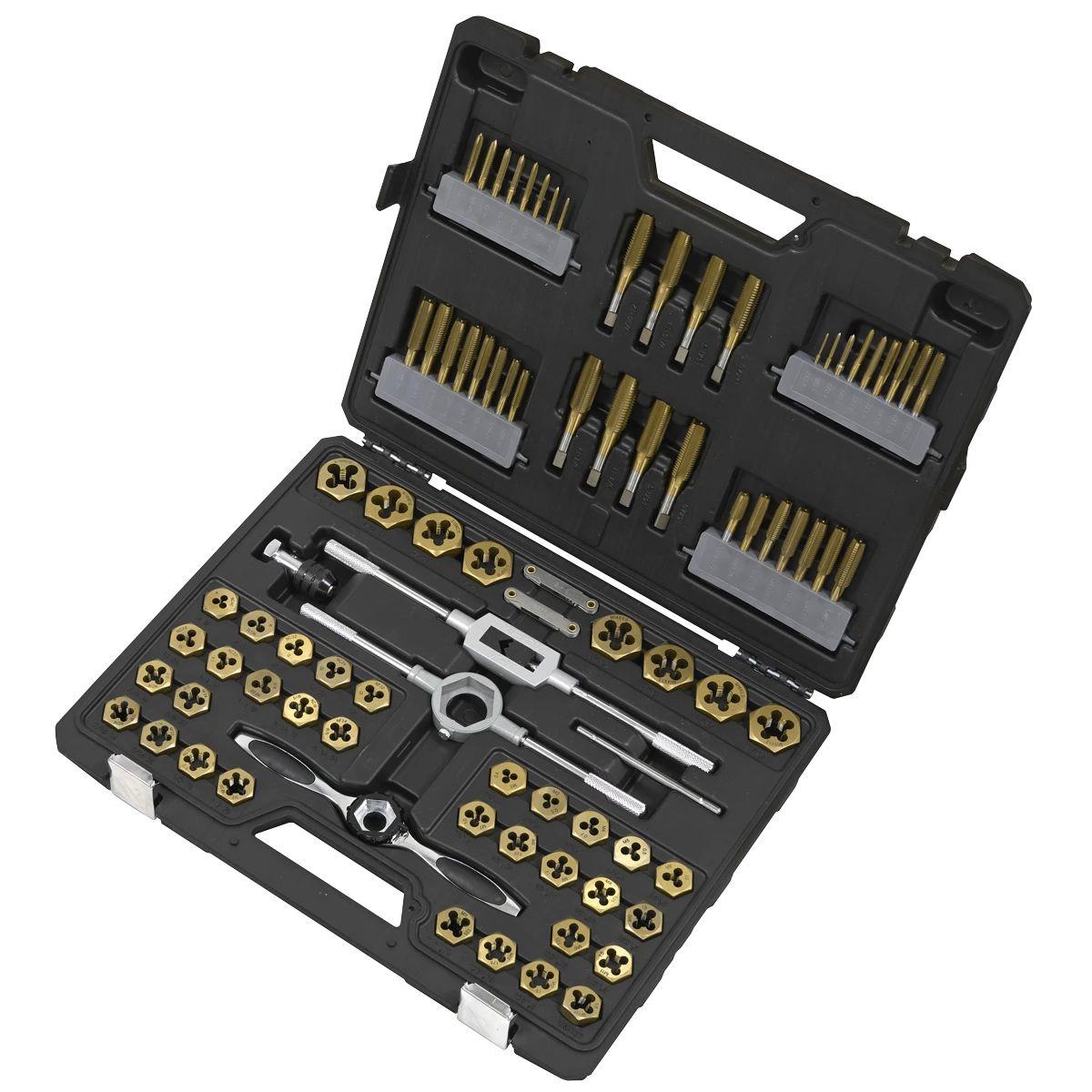 Sealey AK3086HIM Tap And Die Set Hexagonal Metric And Imperial 86pc