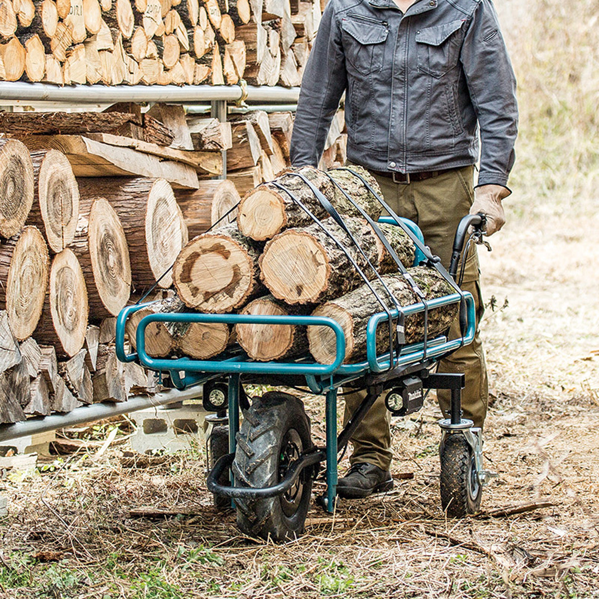 Makita DCU180PTX3 18V LXT Brushless Wheelbarrow Pipe Frame With 2 x 5.0Ah Batteries & Charger