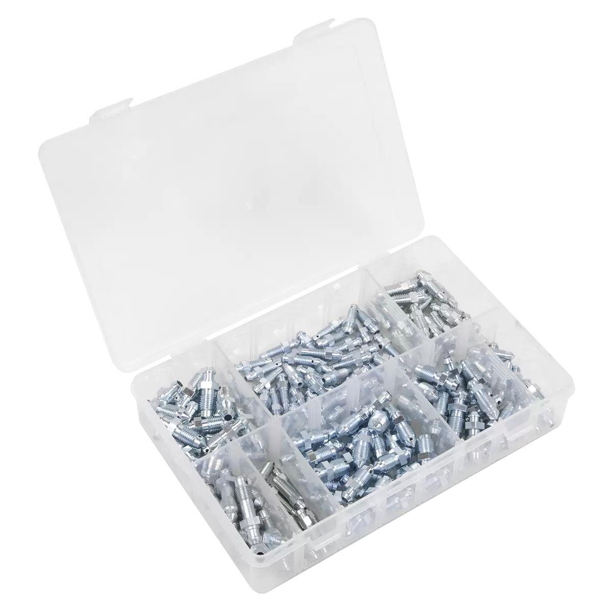 Sealey AB160BN Bleed Nipple Assortment 160pc
