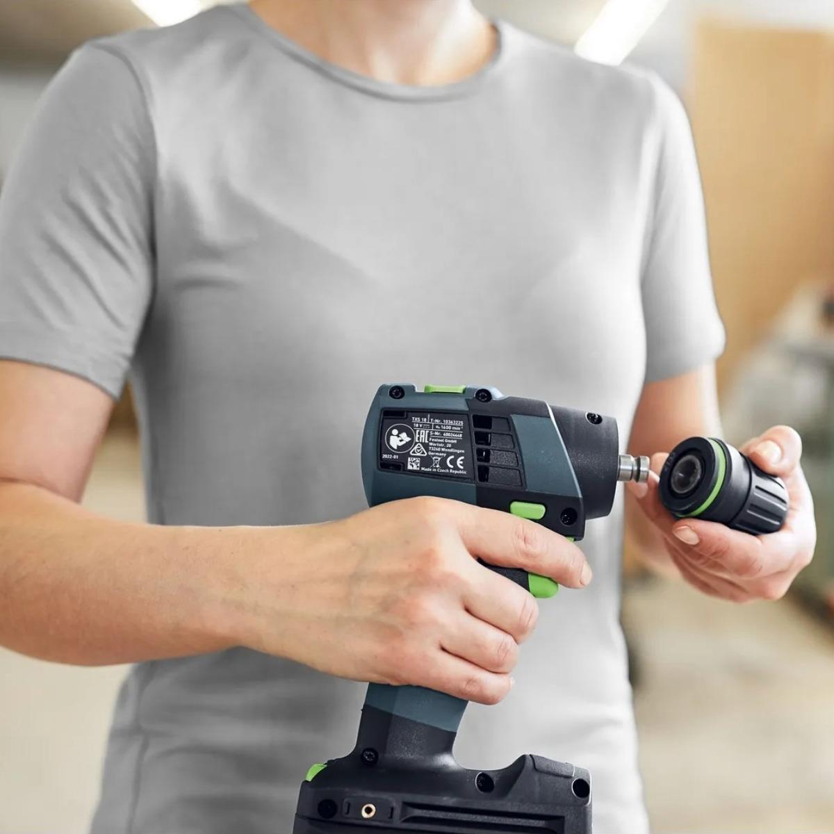 Festool TXS 18 TBX4,0 I-Set 18V Brushless Drill Driver with 2 x 4.0Ah Battery & Charger in Systainer - 579351
