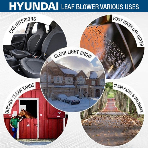 Hyundai HYB5200 52cc 2-Stroke Backpack Petrol Leaf Blower