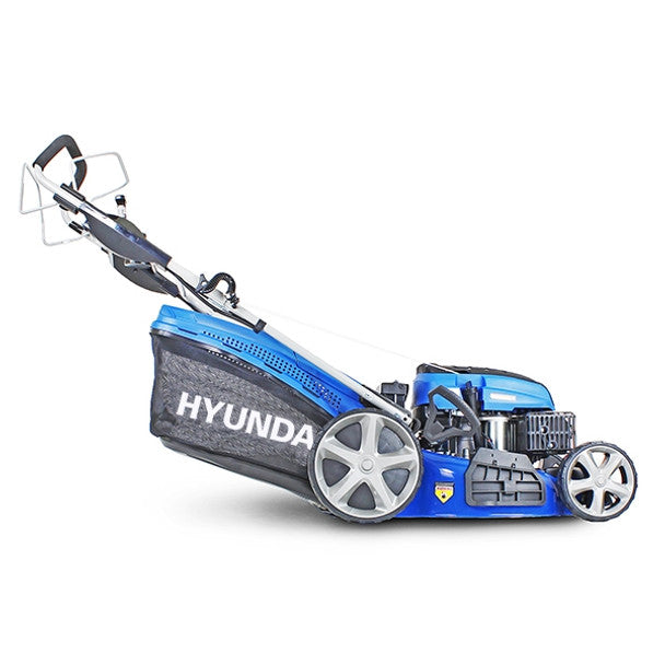 Hyundai HYM510SPE 51cm Self-Propelled Petrol Lawnmower, 196cc Engine, Electric Start, Rear & Side Discharge