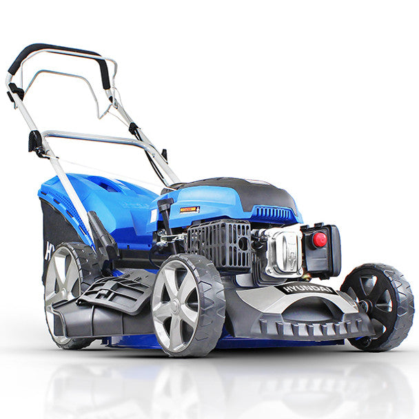 Hyundai HYM510SP 51cm Self-Propelled Petrol Lawnmower, Mulch, Rear & Side Discharge, Hose Connector