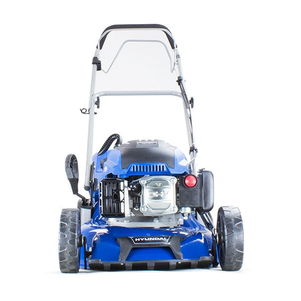 Hyundai HYM430SPR 43cm Self-Propelled Petrol Roller Lawnmower, 25-75mm Cuts & Rear Discharge