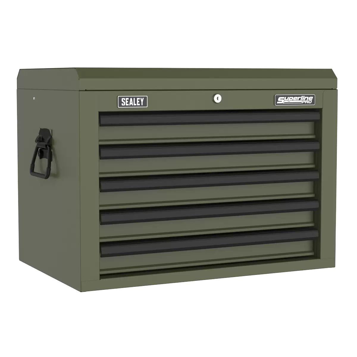 Sealey AP26059TK Superline PRO Heavy-Duty Topchest 5 Drawer Khaki