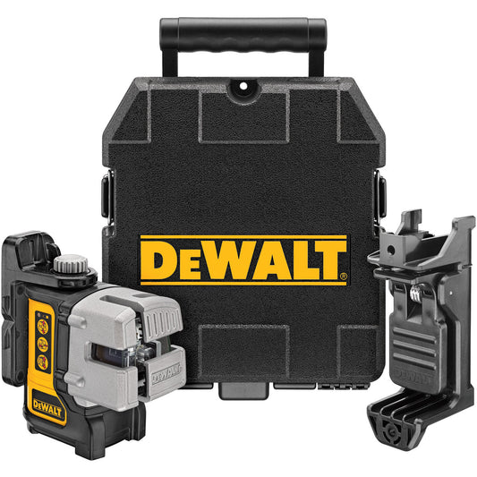 Dewalt DW089KD 3 Way Self-Levelling MultiLine Laser & DE0892 Detector Item Condition Damaged Box