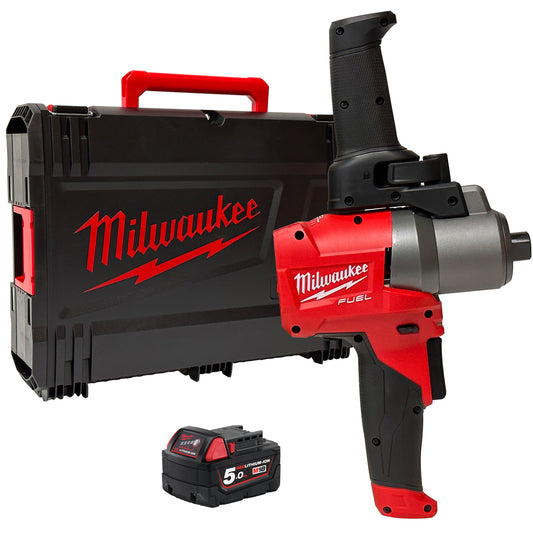 Milwaukee M18FPM-0X 18V FUEL Brushless Paddle Mixer with 1 x 5.0Ah Battery