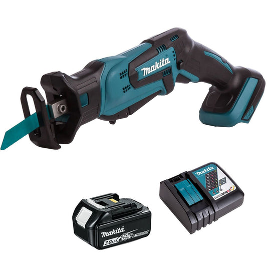 Makita DJR183Z 18V Reciprocating Saw with 1 x 3.0Ah Battery & Charger