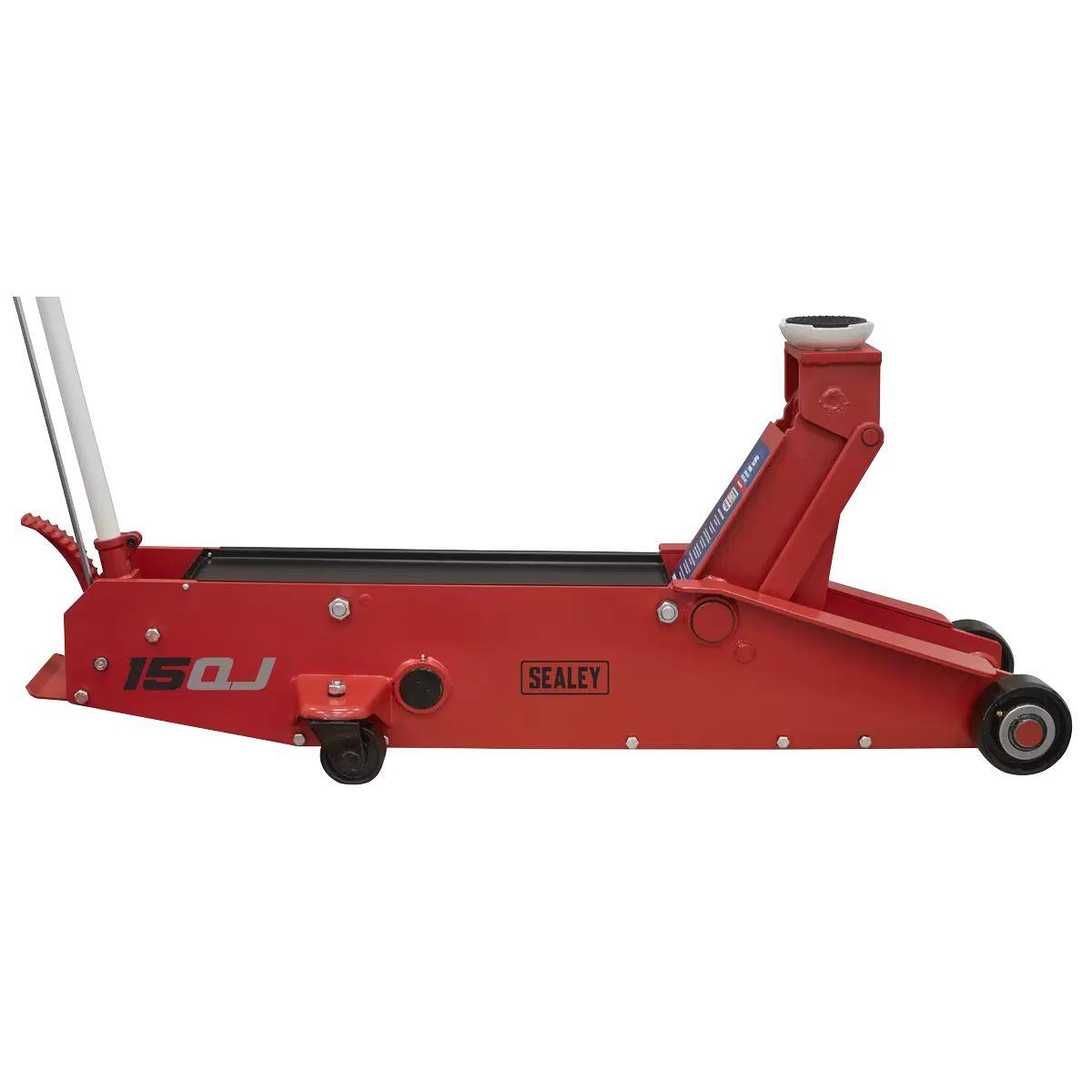Sealey 15QJ Premier Long Reach Trolley Jack 15 Tonne