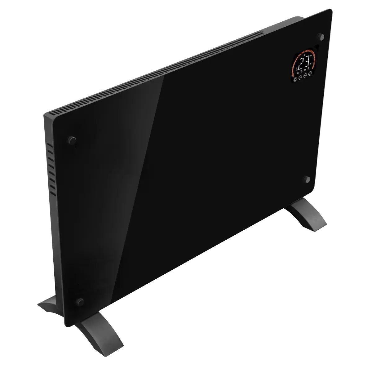 Sealey DH139 Baridi Electric Glass Panel Heater Black Remote Control & Wi-Fi 2000W